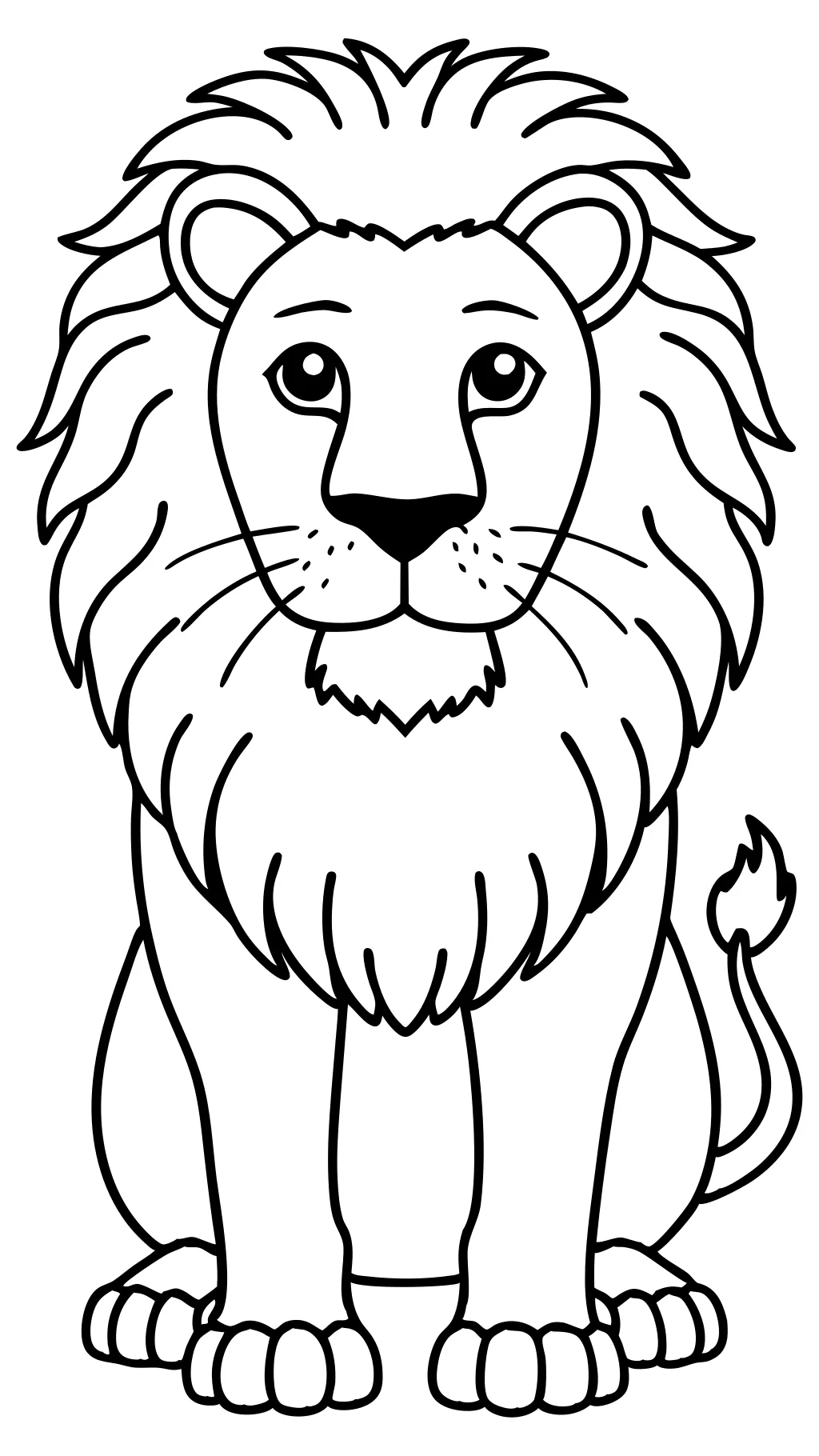 coloriages imprimables des lions